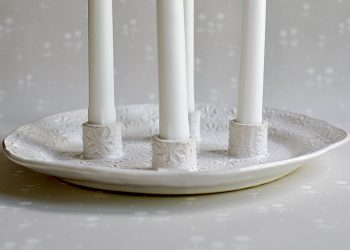 Handmade white dish | Petra Lunds Lera | Willekulla Country Style | Front