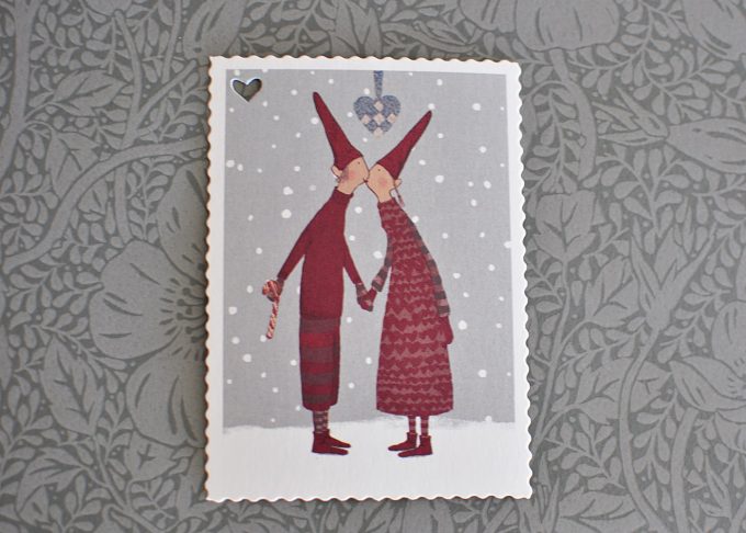 Small Christmas card pixy kiss | Maileg | Willekulla Country Style | Front