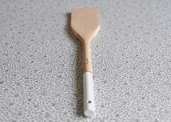 Wooden Stirring Spoon with White Shaft | Ib Laursen | Willekulla Country Style | Front