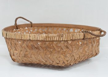 Liten flätad korg i bambu Ø 36 cm | Ib Laursen | Willekulla Lantlig Inredning