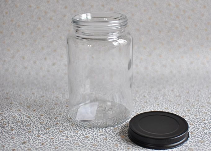 Large Glass Jar with Black Lid | Ib Laursen | Willekulla Country Style | Side